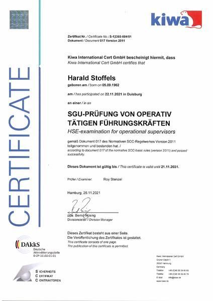 SGU SCC Arbeitsschutz